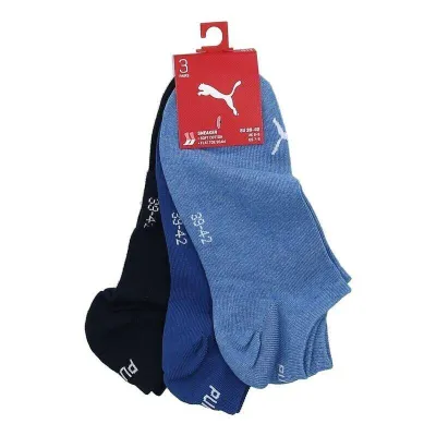 Шкарпетки Puma Unisex Sneaker Plain 3-pack dark blue/blue — 261080001-001 - 2 - Robinzon.ua