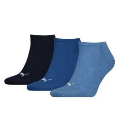 Носки Puma Unisex Sneaker Plain 3-pack dark blue/blue — 261080001-001 - Robinzon.ua