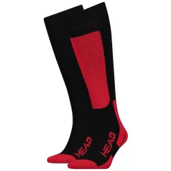 Носки Head Unisex Ski Kneehigh 2-pack Черный; Красный 35-38 (791003001-118) - Robinzon.ua