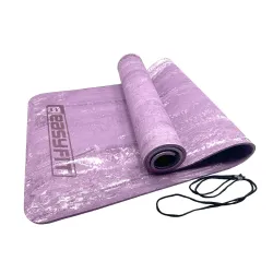 Коврик для йоги и фитнеса EasyFit PER Premium Mat 8 мм Фиолетовый - Robinzon.ua