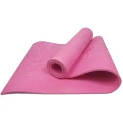 Коврик для йоги и фитнеса EasyFit PER Premium Mat 8 мм Розовый - Robinzon.ua