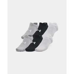 Носки UA Essential No Show 6pk Белый, Серый, Черный S (1382611-002 S) - Robinzon.ua