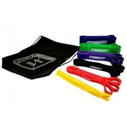 Резиновые петли EasyFit: набор 1-110 кг (6 шт) - Robinzon.ua