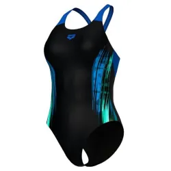 Купальник закритий для жінок Arena BREATH SWIMSUIT V BACK LB темно-синій 38 008330-580 38 - Robinzon.ua