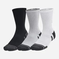 Чоловічі Шкарпетки UA Unisex Perf Tech 6pk Crew чорний, сірий, білий Уні XL 1386242-011 XL - Robinzon.ua