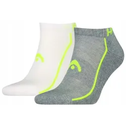 Чоловічі Шкарпетки Head ALL SPORTS PERFORMANCE SNEAKER 2P сірий, білий Чол 43-46 701229023-004 43-46 - Robinzon.ua
