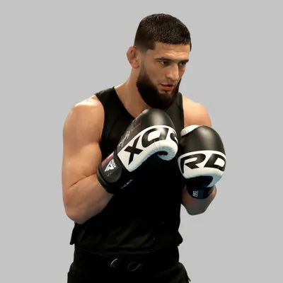 Боксерские перчатки RDX F4 Boxing Sparring Gloves Hook&amp;Loop WHITE/BLACK 14 унций (капа в комплекте) - 5 - Robinzon.ua
