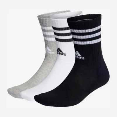 Шкарпетки Adidas 3S C SPW CRW 3P білий, сірий, чорний Уні M (40-42) IC1323 40-42 Шкарпетки Adidas 3S C SPW CRW 3P білий, сірий, чорний Уні M (40-42) IC1323 40-42 - Robinzon.ua