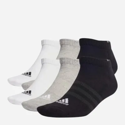Шкарпетки Adidas C SPW LOW 6P білий, сірий, чорний Уні M (40-42) IC1340 40-42 - Robinzon.ua