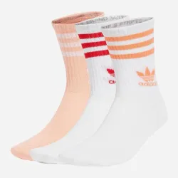 Носки Adidas CREW SOCK 3STR белый, розовый, красный  (37-39)  JI9472 37-39 - Robinzon.ua