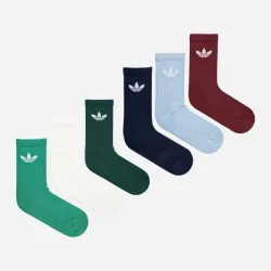 Носки Adidas TR CREW S 6P зеленый, белый, голубой, черный, темно-зеленый, бордовый Уни  (43-45) JI9504 43-45 - Robinzon.ua