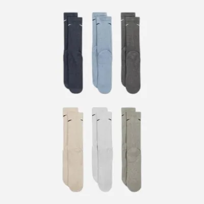 Чоловічі Шкарпетки Nike U NK ED PLS CSH CRW 6PR Сірий, Бежевий, Блакитний 38-42 (SX6897-901 38-42) - 2 - Robinzon.ua