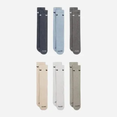 Чоловічі Шкарпетки Nike U NK ED PLS CSH CRW 6PR Сірий, Бежевий, Блакитний 38-42 (SX6897-901 38-42) - 1 - Robinzon.ua