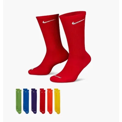 Чоловічі Шкарпетки Nike U NK ED PLS CSH CRW 6PR Різнокольоровий 42-46 (SX6897-903 42-46) - Robinzon.ua