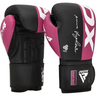 Боксерські рукавиці RDX REX F4 PINK/BLACK-10 унцій (капа в комплекті) - 2 - Robinzon.ua