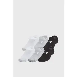 Носки UA Unisex Essential 6pk ULT Черный M (1386240-002 M) - Robinzon.ua
