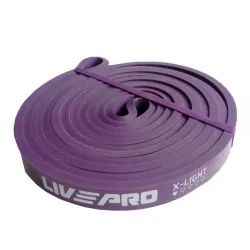 Гума для підтягування LivePro SUPER BAND X-light фіолетовий 2080x13x4.5мм(7-16кг) LP8410-XL - Robinzon.ua