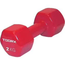 Гантель для фітнесу Toorx Vinyl Червоний 2 кг (931129) - Robinzon.ua