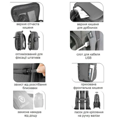 Рюкзак Vanguard VEO Adaptor R48 Black (VEO Adaptor R48 BK) - 4 - Robinzon.ua