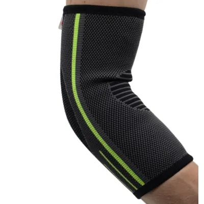 Компресійний налокітник MadMax MFA-283 3D Compressive elbow support Dark grey/Neon green (1шт.) L - 5 - Robinzon.ua