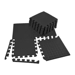 Татамі мат EasyFit 8 шт  (30х30х1 см) хвіст ластівки чорний - Robinzon.ua