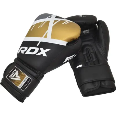 Боксерські рукавиці RDX F7 Ego Black Golden 10 унцій (капа в комплекті) - 3 - Robinzon.ua
