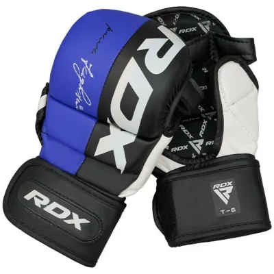 Рукавиці для ММА (Греплінгові рукавички) RDX T6 Plus Rex Blue XL (капа у комплекті) - 2 - Robinzon.ua