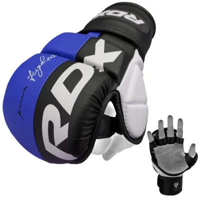 Рукавиці для ММА (Греплінгові рукавички) RDX T6 Plus Rex Blue XL (капа у комплекті) - 1 - Robinzon.ua