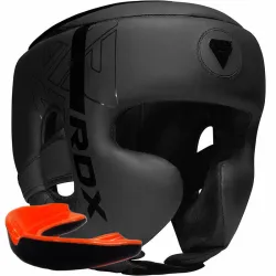Боксерський шолом RDX F6 KARA Matte Black L (капа у комплекті) - Robinzon.ua