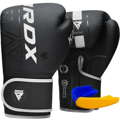 Боксерские перчатки RDX F6 Kara Matte White 16 унций (капа в комплекте) Боксерские перчатки RDX F6 Kara Matte White 16 унций (капа в комплекте) - Robinzon.ua