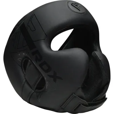 Боксерський шолом RDX F6 KARA Matte Black S (капа в комплекті) - 5 - Robinzon.ua