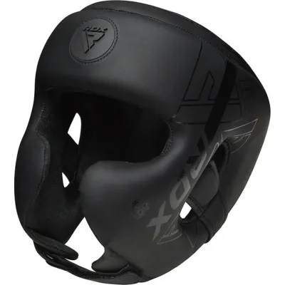 Боксерський шолом RDX F6 KARA Matte Black S (капа в комплекті) - 4 - Robinzon.ua