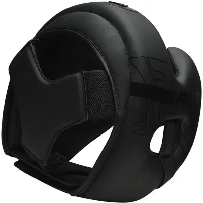 Боксерський шолом RDX F6 KARA Matte Black S (капа в комплекті) - 3 - Robinzon.ua