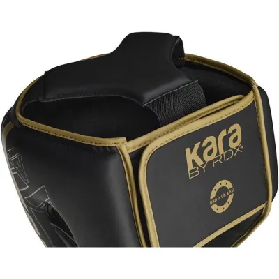 Боксерський шолом RDX F6 KARA Matte Golden S (капа в комплекті) - 3 - Robinzon.ua