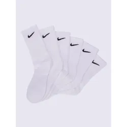 Жіночі Шкарпетки Nike U EVERYDAY CUSH CRW 6PR 132 Білий 34-38 (SX7666-100 34-38) - Robinzon.ua