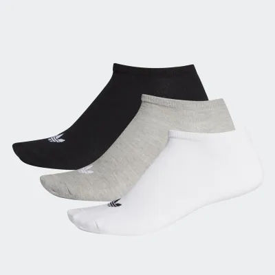 Чоловічі Шкарпетки Adidas TREFOIL LINER 3P Білий, Сірий, Чорний 39-42 (FT8524 39-42) - Robinzon.ua