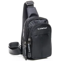 Чоловіча сумка Lanpad чорна - Robinzon.ua