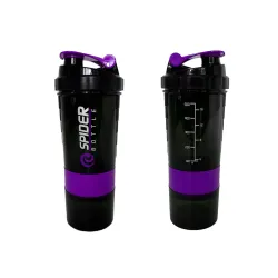 Шейкер спортивный EasyFit Spider 0,5 л Черно-фиолетовый - Robinzon.ua