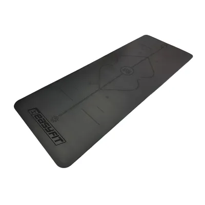 Килимок для йоги професійний EasyFit Pro каучук 5 мм Чорний - 1 - Robinzon.ua