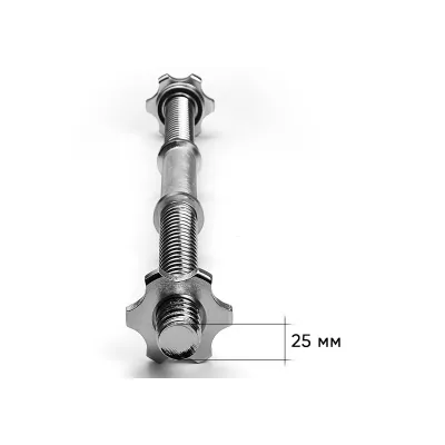 Гантельный гриф EasyFit 50 см &Oslash; 25 мм хромированный - 1 - Robinzon.ua