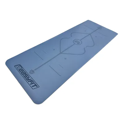 Килимок для йоги професійний EasyFit Pro каучук 5 мм Блакитний - 1 - Robinzon.ua