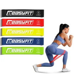 Резинки для фитнеса EasyFit набор 5 шт - Robinzon.ua