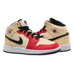 Жіночі Кросівки Jordan 1 Mid Gs &lsquo;Dunk Contest’  Червоний 40 (7dDV7012-100 40) - Robinzon.ua