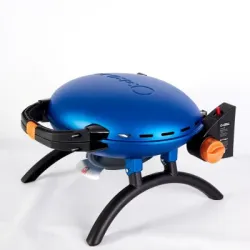 Портативний переносний газовий гриль O-GRILL 500, синій + шланг в подарунок! - Robinzon.ua