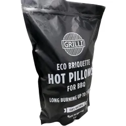 Деревно-вугільний екобрикет Hot Pillows 3 кг GRILLI 777777 - Robinzon.ua