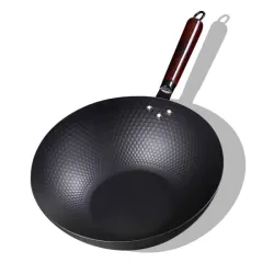 Стальной вок с ручкой &Oslash;32 см GRILLI 777205. - Robinzon.ua