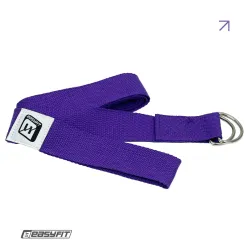 Ремень для йоги EasyFit с петлей (фиолетовый) - Robinzon.ua