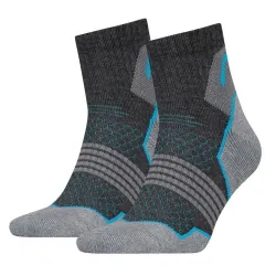 Шкарпетки Head HIKING QUARTER 2P UNISEX Синій; Сірий 39-42 (701219909-004) - Robinzon.ua