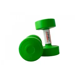Гантелі пластикові пара LiveUP CEMENT DUMBELL зелений 2х2кг LS2003-2 - Robinzon.ua