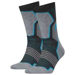 Шкарпетки Head HIKING CREW 2P UNISEX Синій; Сірий 39-42 (701219910-004) - Robinzon.ua